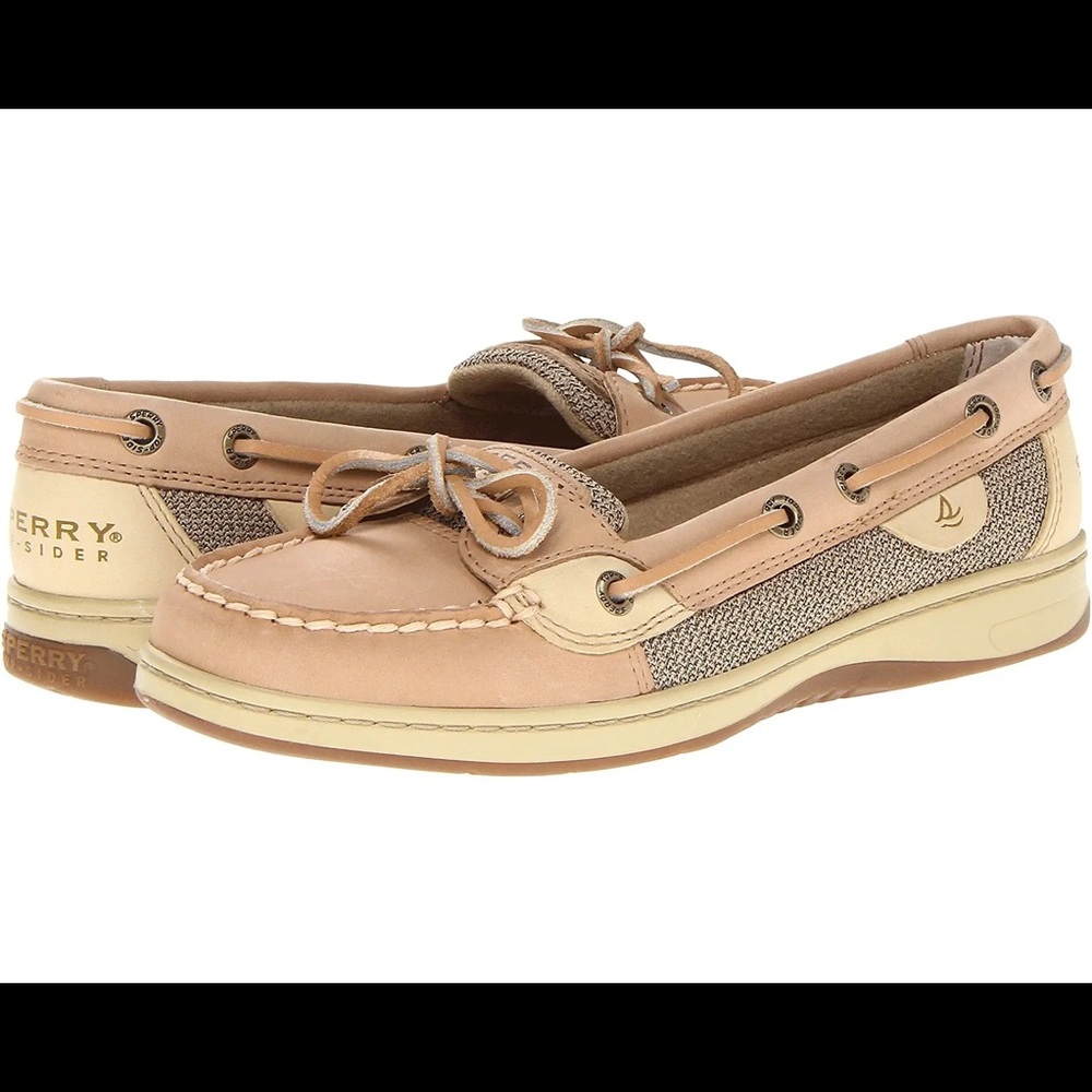 🎉SALE🎉 Sperry Angelfish Topsider Linen/Oat Boat Shoes Size 9 NIB